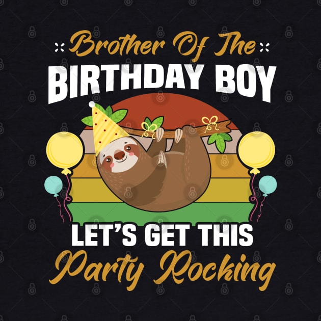 brother of the birthday boy lets get this party rocking by Jandjprints